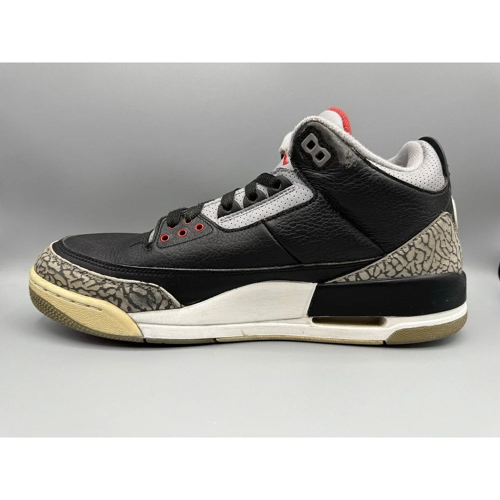 AIR JORDAN 3 Retro OG Black Cement 2018 Shoes Sneakers Men's Size 11